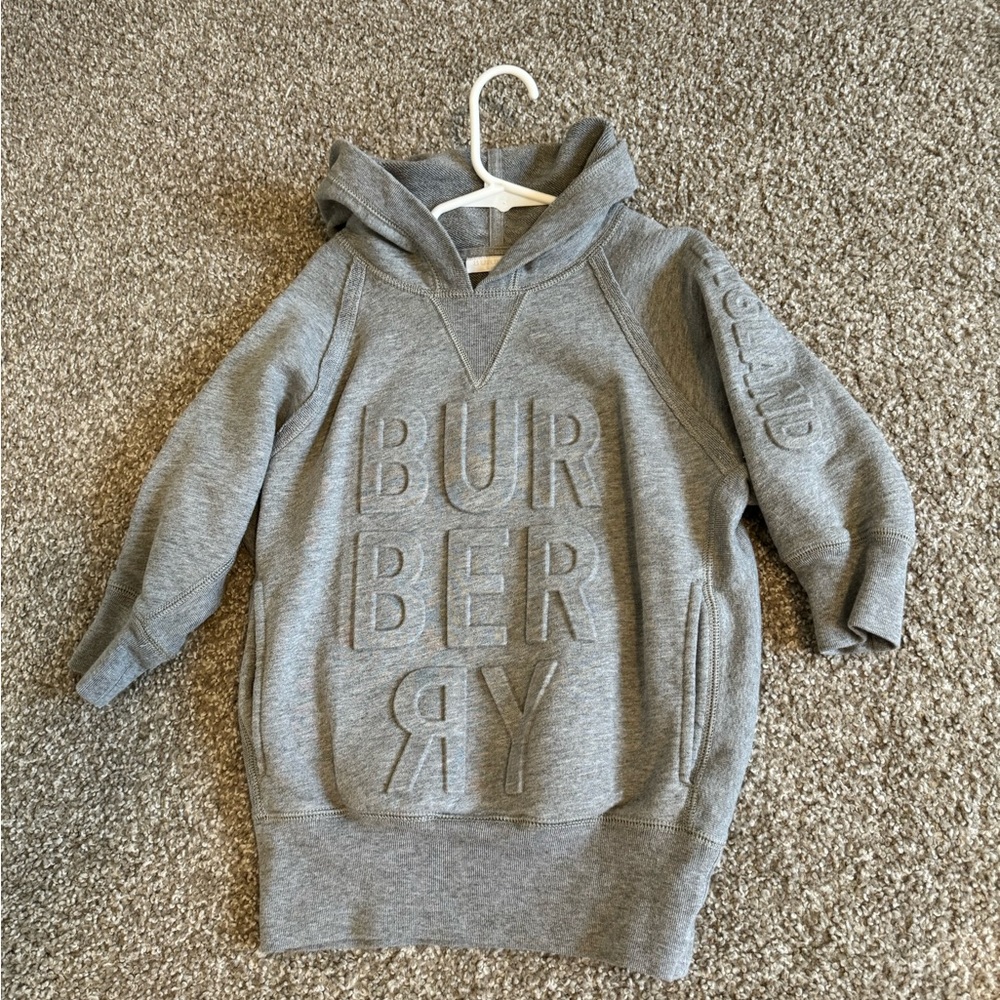 Girl Burberry long sweatshirt, girl size 3Y